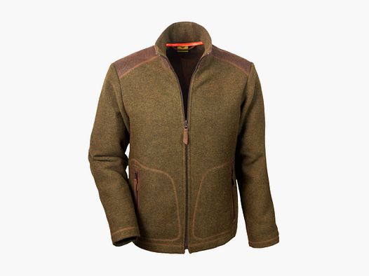 Loden fleece jacket "Urs", moss green