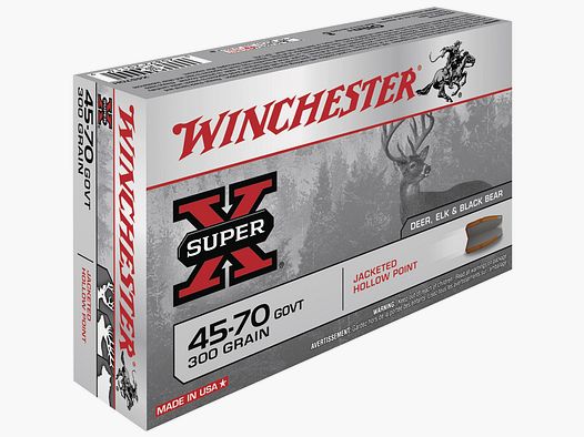 45-70 GOVERNMENT WINCHESTER GESCHOSS MIT HOLLOW POINT (Packung mit 20)