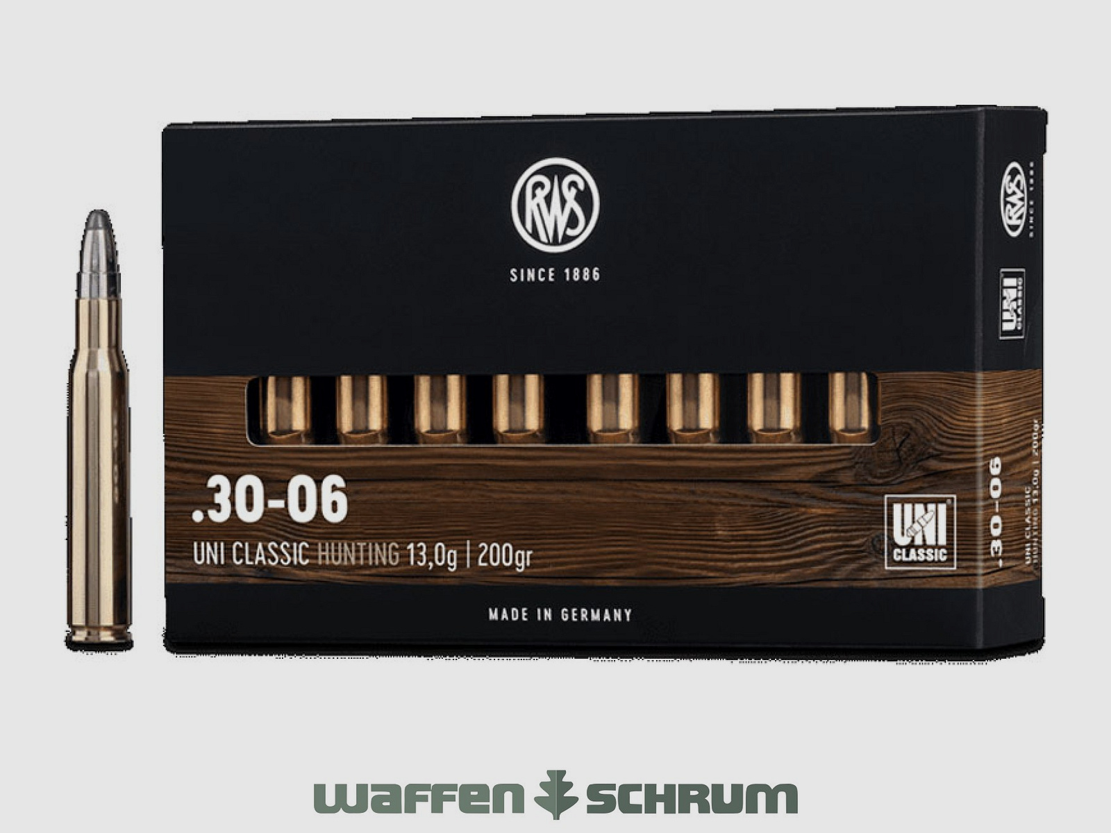 RWS UNI Classic 13,0g - 200gr .30-06Spring
