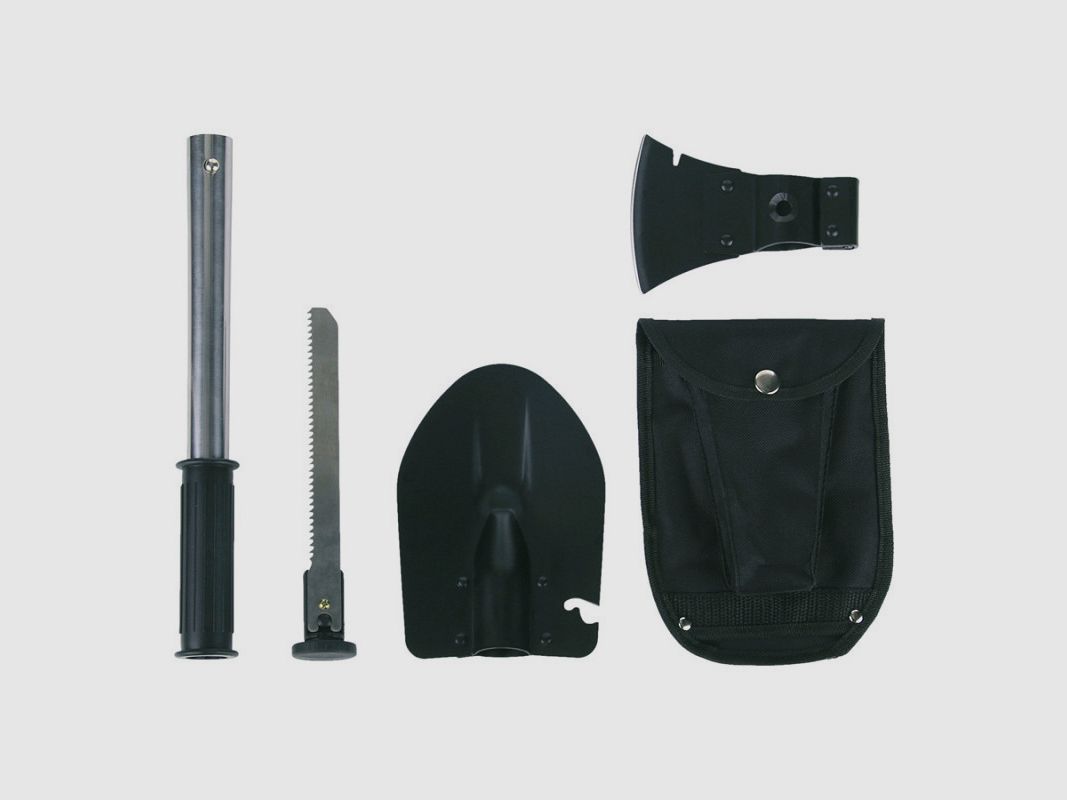 Kit de supervivencia Fosco con mango, sierra, pala y hacha