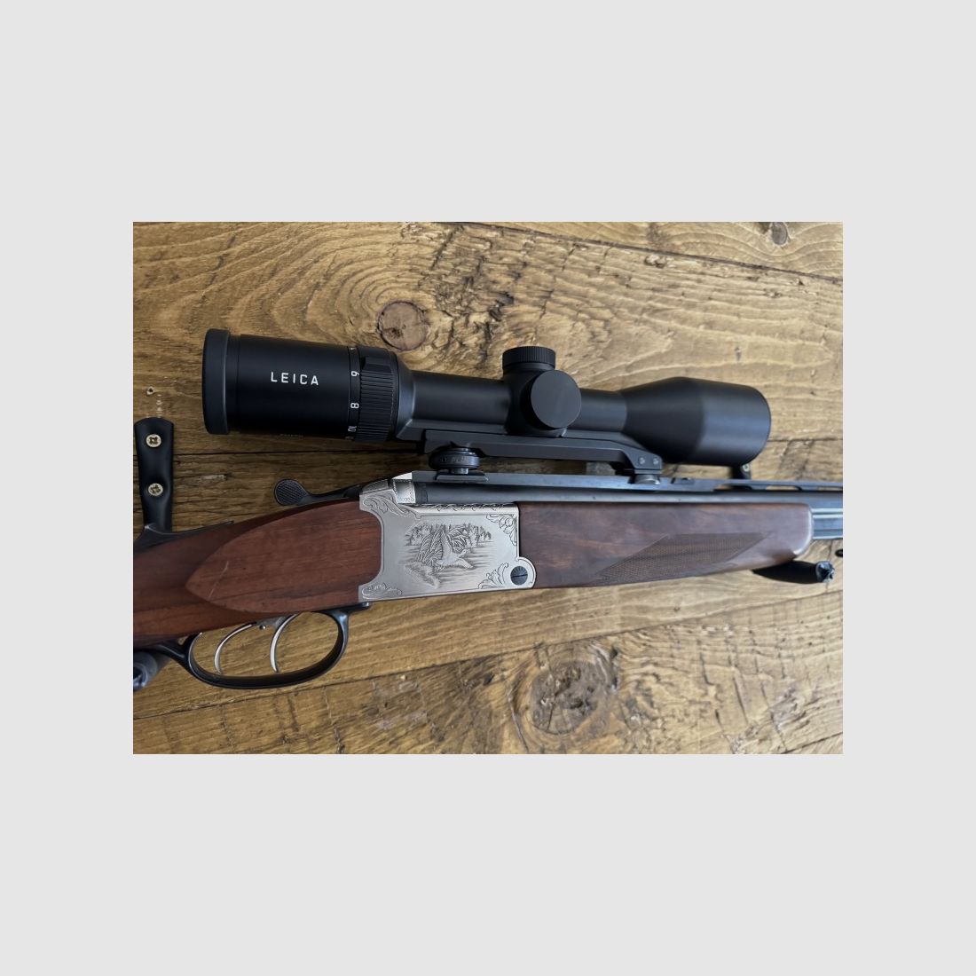 Krieghoff Ultra Bockbüchsflinte BBF 5,6x50R Mag. 20/76 inkl. Leica Fortis 2-12x50