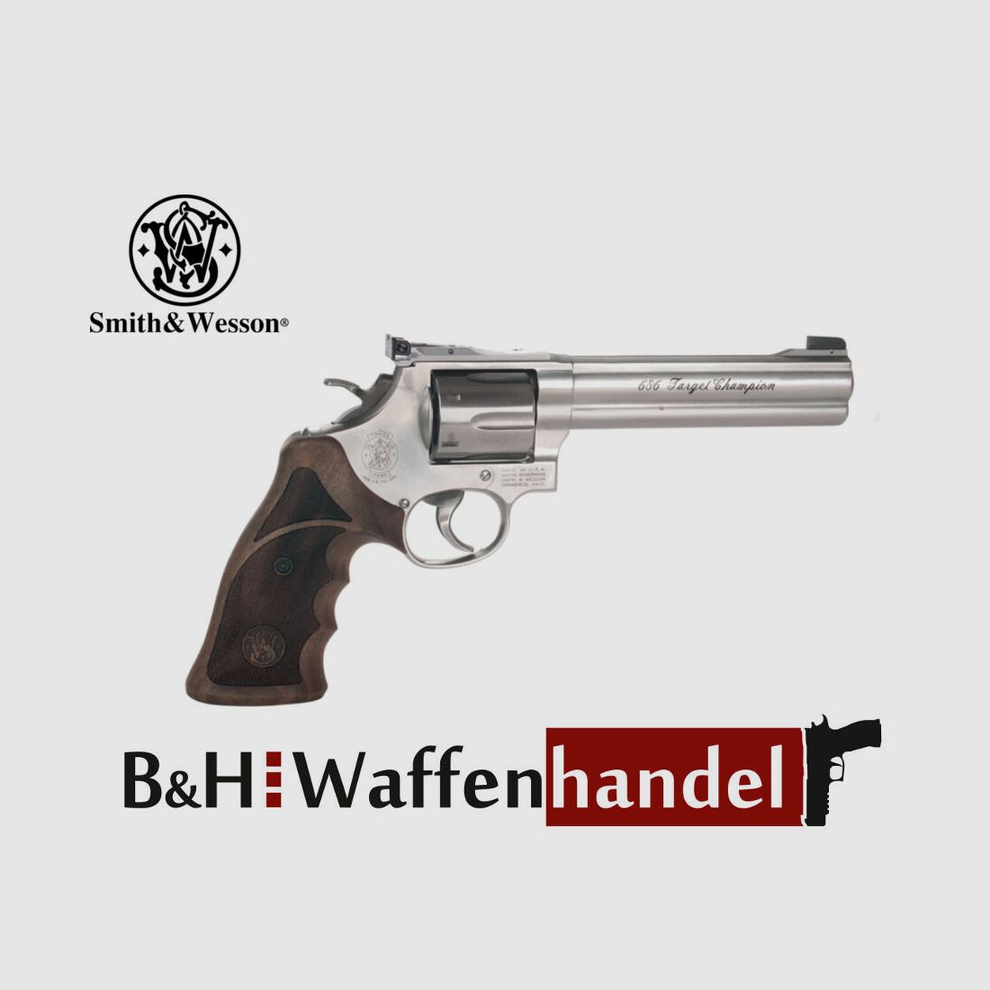 Smith & Wesson 686 Target Champion Revolver stainless matt S&W Mod.686
