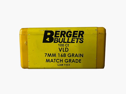 OGIVA BERGER 7MM(284″) 168GR. MATCH GRADE