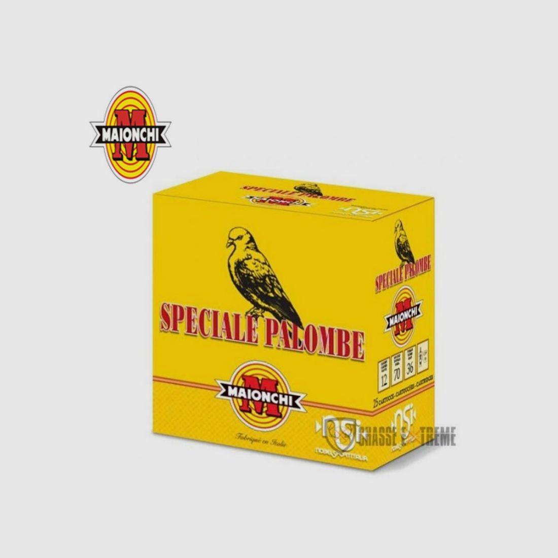25 Patronen MAIONCHI Spezial Palombe 36G Kal. 12/70