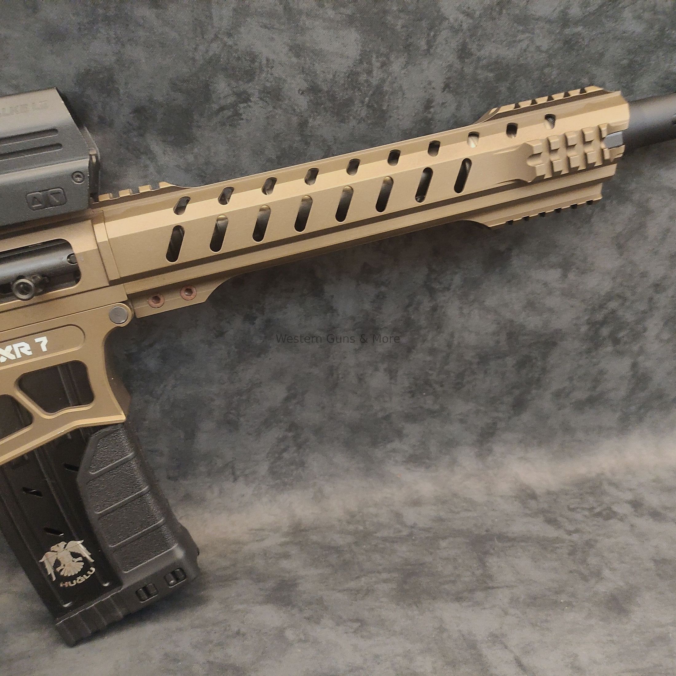 Huglu SLF HUGLU XR-7, Cal.12/76 in Bronze + DOT Falke LE