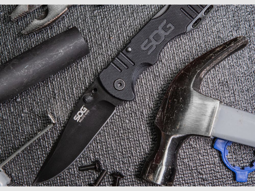 SOG Pocket Knife SOG Salute Mini Black Oxide, image 5 of 8