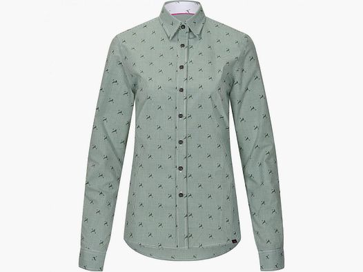 Bluse Hirschlein Damen (Oliv)