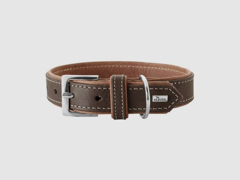 Hunter Halsband Porto Dunkelbraun/Cognac S (40)