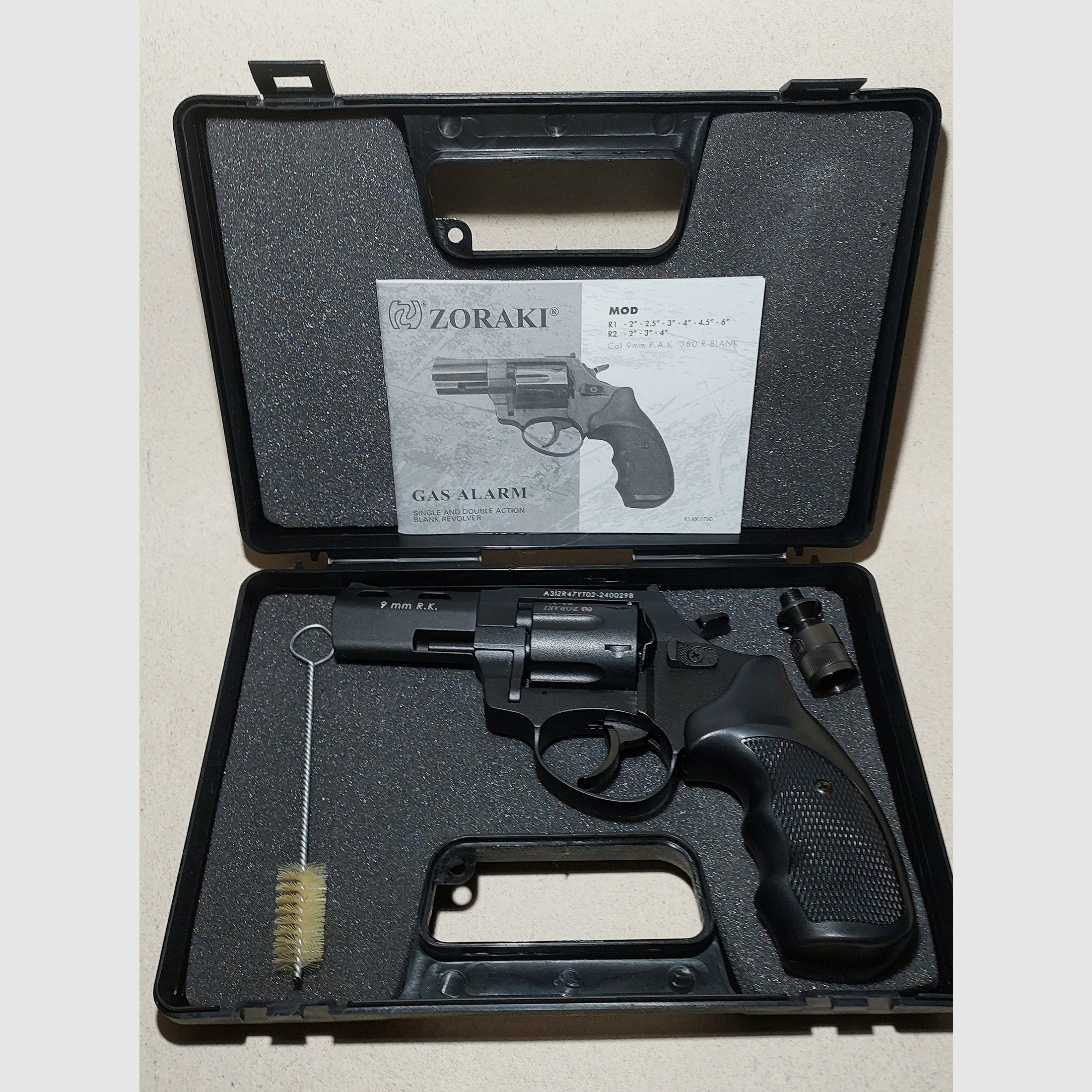 Zoraki R2 3 Zoll Schreckschuss Revolver (PTB 1107) Kal. 9mm R.K. schwarz - NEUWERTIG!
