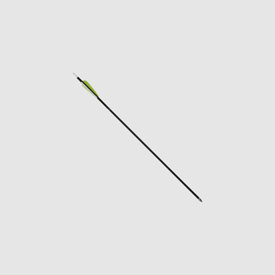 Aluminiumpfeil 30''/76cm black -