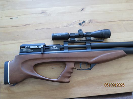 AEA Challenger mit Zielfernrohr und Schalldämpfer Exportkit