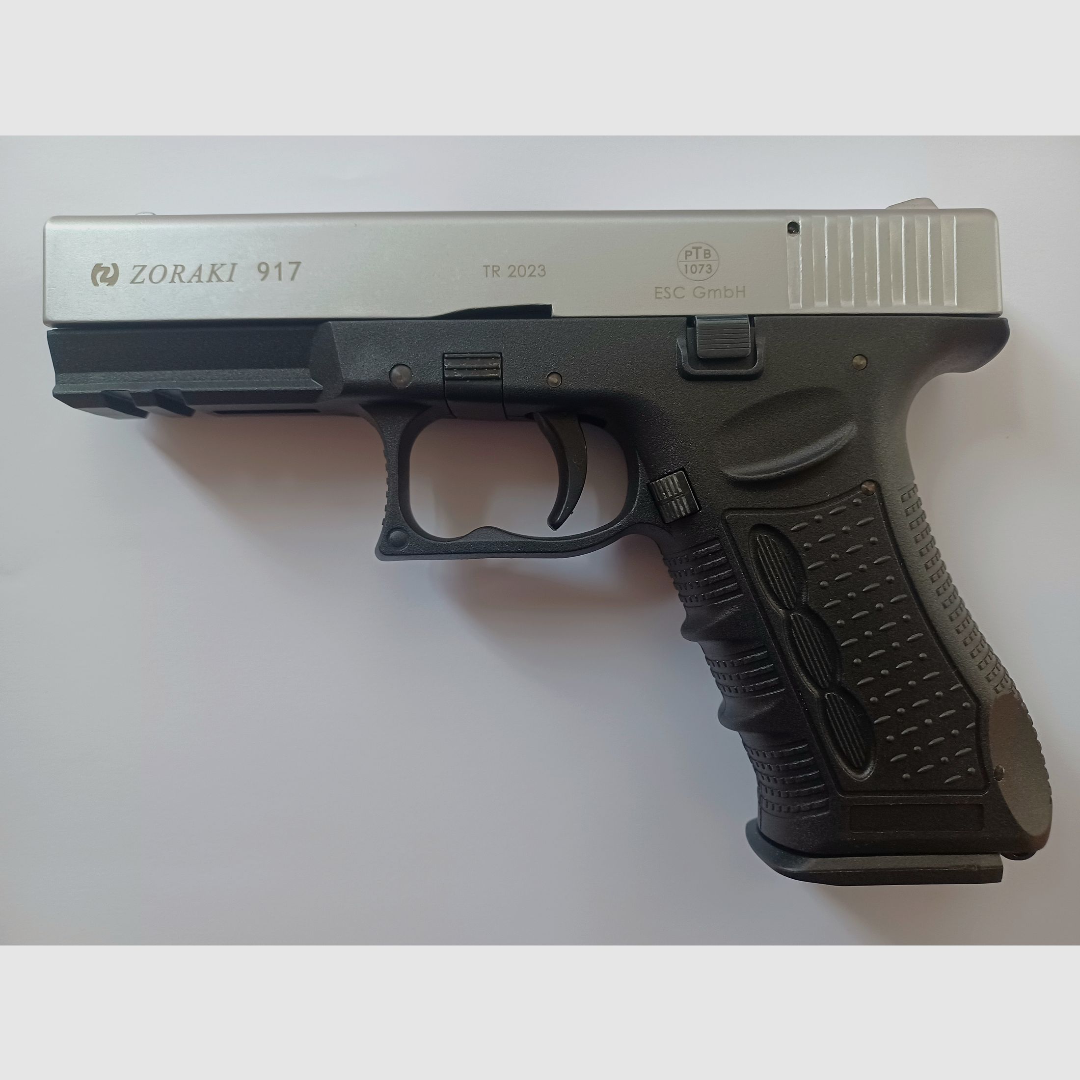 Zoraki 917 mat chrome cal. 9mm P.A.K.