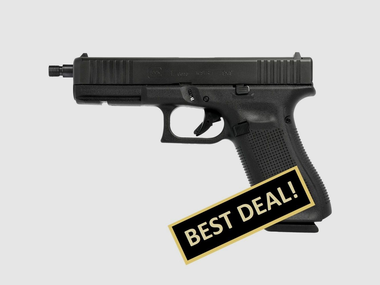 Glock Pistole 17 Gen5 mit Gewindelauf 13,5x1 links 9 mm Luger