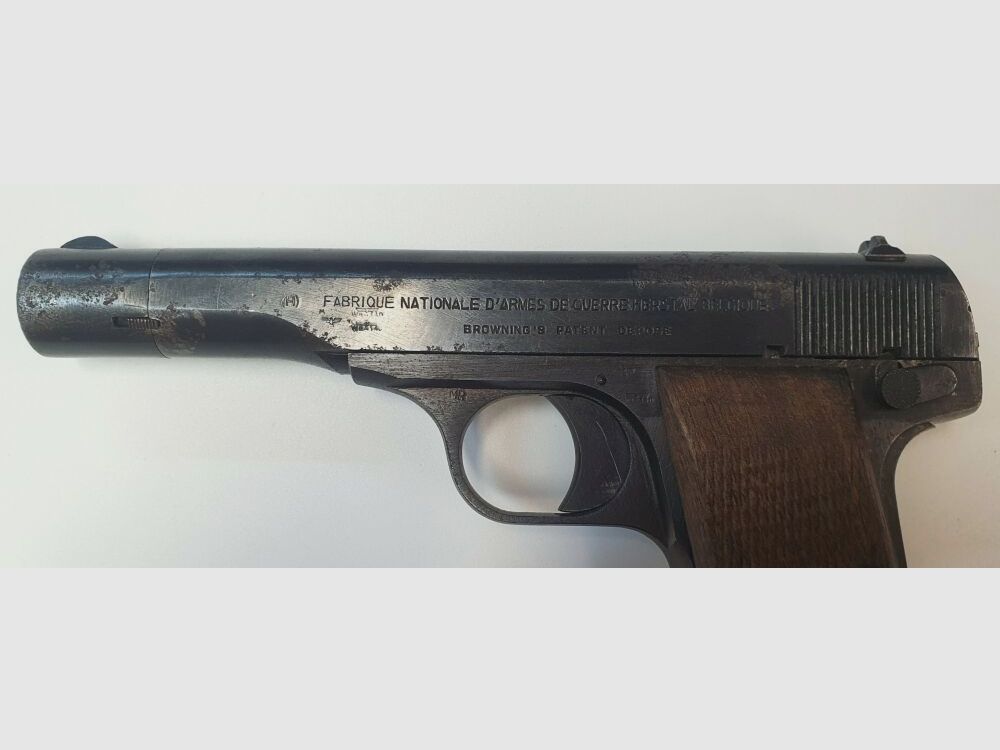 FABRIQUE NATIONALE D'ARMES DE GUERRE HERSTAL BELGIQUE! Przedmiot kolekcjonerski! Pistolet samopowtarzalny FN - 7.65mm Browning - Broń trofealna, zdjęcie 4 z 10