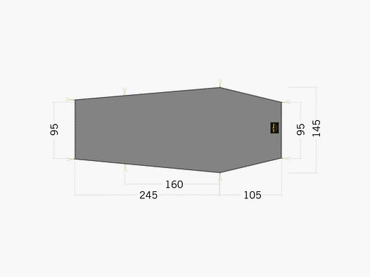 Tatonka Tatonka Zeltunterlage Floor Sheet LT Gargia 2 steingrau oliv