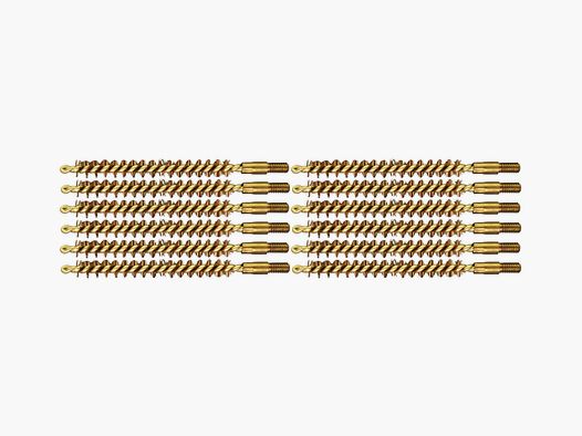 12 bronze cleaning brushes 6mm/.243 rifle