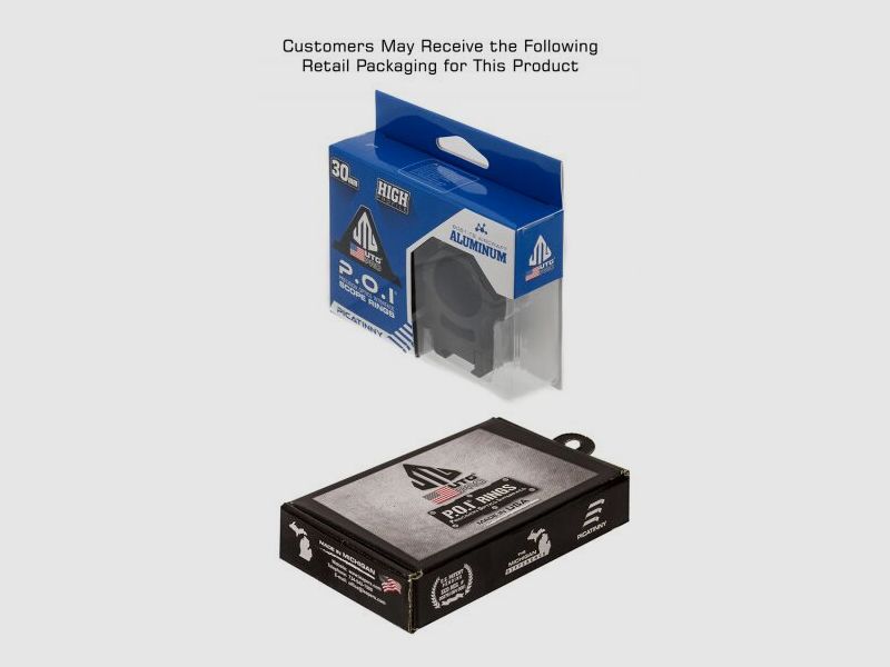 UTG Pro P.O.I. Montageringe ø 30mm - Dovetail - BH=High