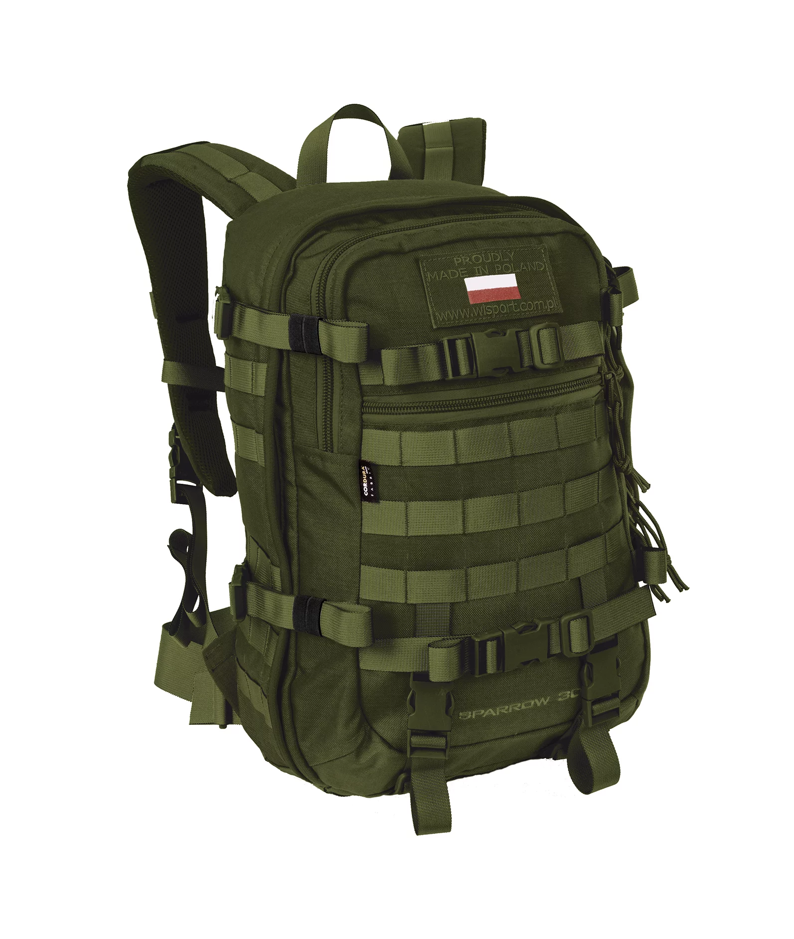 Plecak Wisport Sparrow cordura 30L oliwkowy (SPA30OLI), zdjęcie 2 z 2