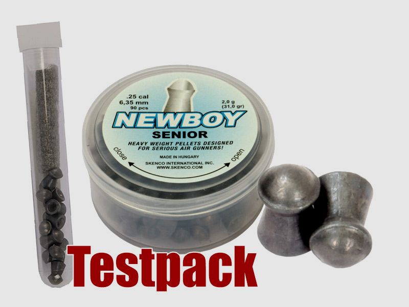 Testpack Rundkopf Diabolos Skenco Newboy Senior Dome Kaliber 6,35 mm 2,0 g glatt 10 StĂĽck