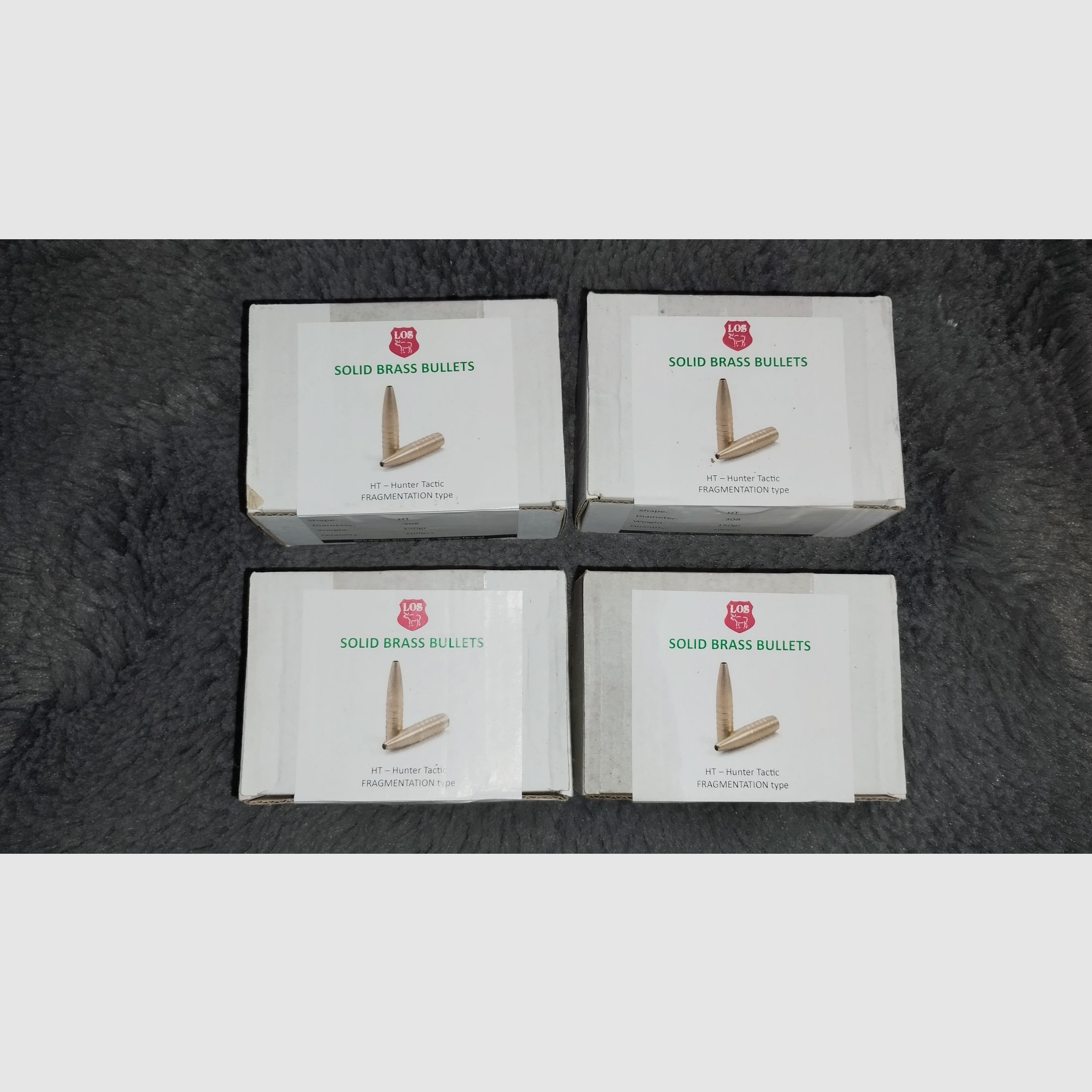 LOS Solid Geschosse HT .308 150gr 