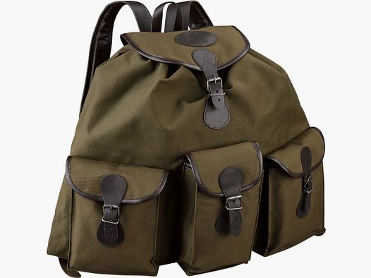 Nordforest Hunting Leinenrucksack mit Lederapplikationen