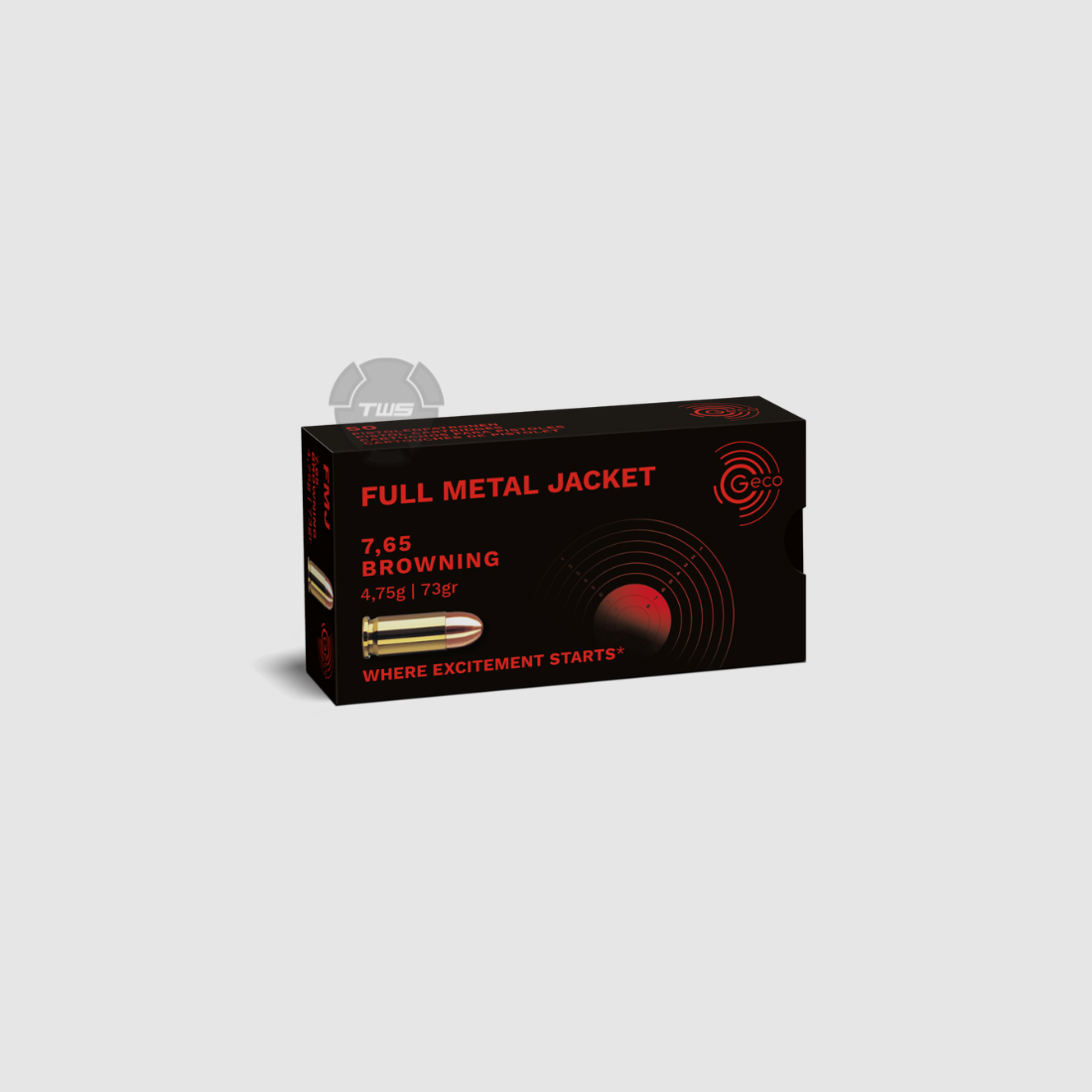 Geco 7,65 Browning FMJ 4,75 Gr 50 Stk.