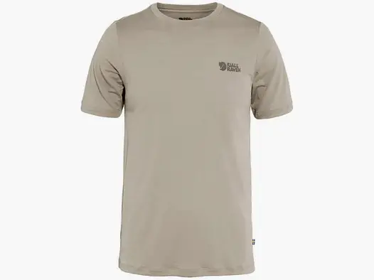 Fjällräven Abisko Wool Logo SS M, light fossil