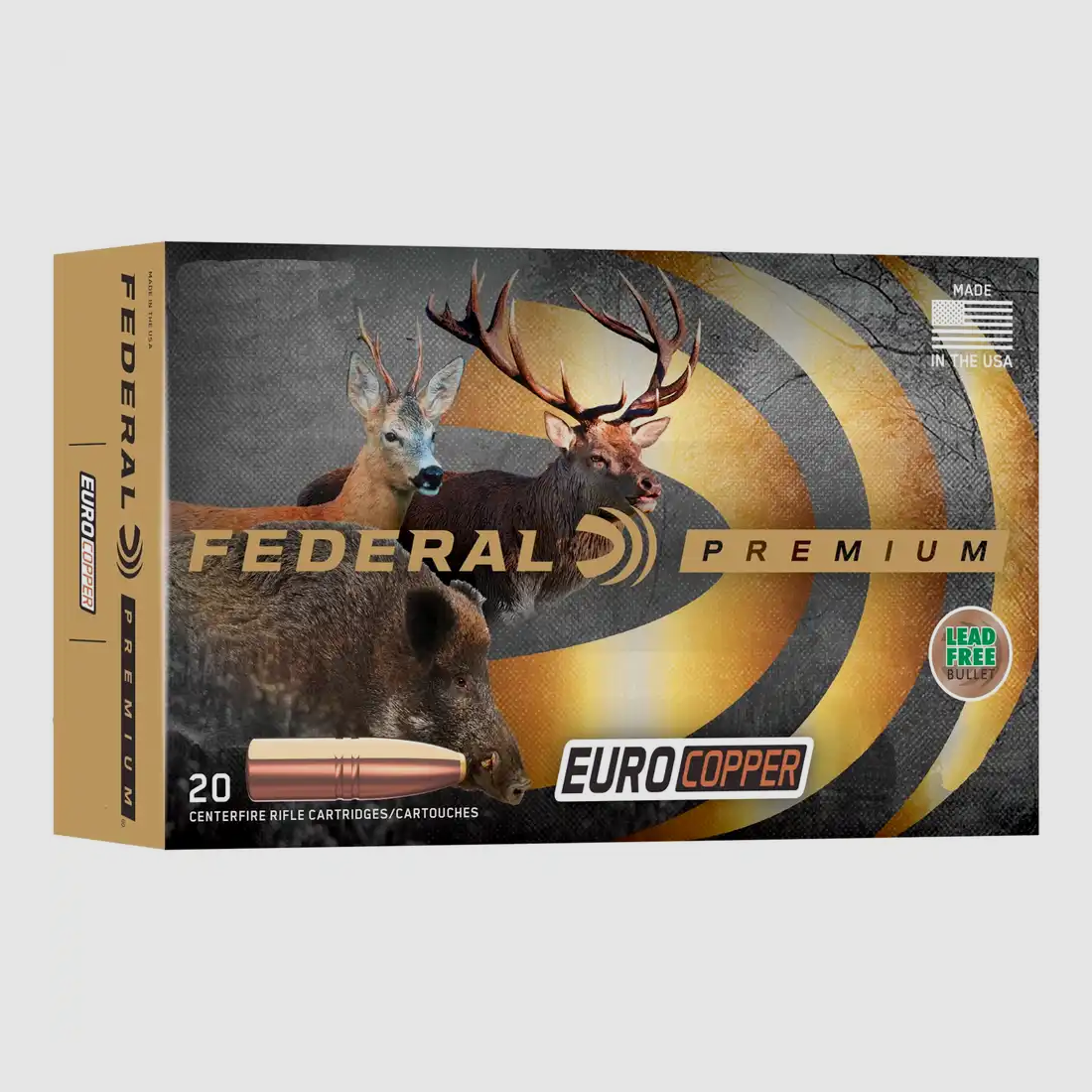 Federal – Premium Euro Copper CXI, .30-06 Sprgf., 165 gr