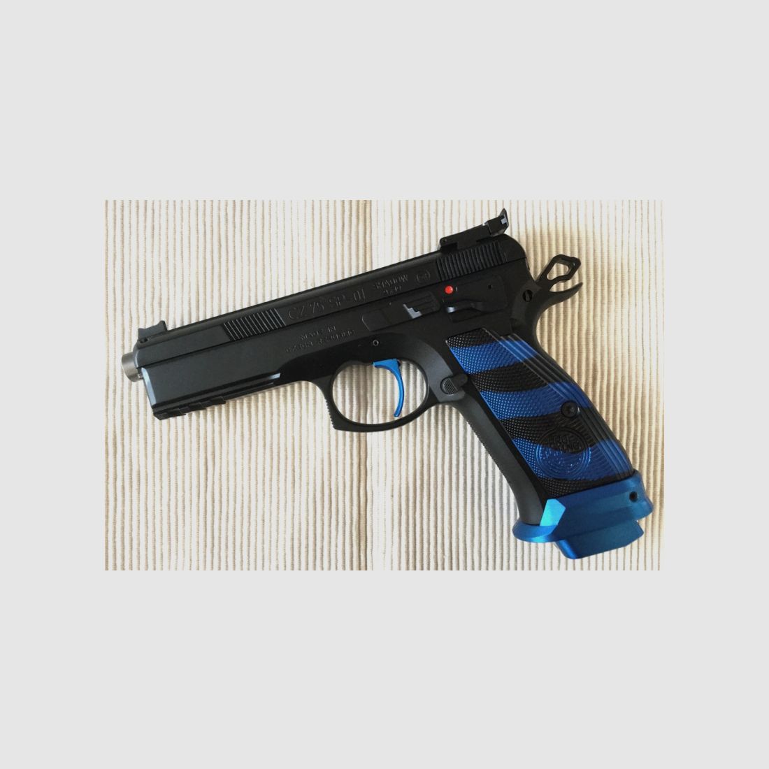 Ha. Pistole CZ 75 SP-01 Shadow "Boa" Blau, Pro Tuning, Kal. 9mmLuger, NEU sofort lieferbar!