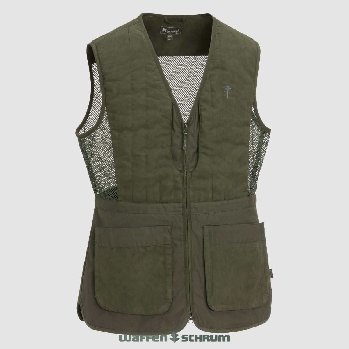 Pinewood shooting vest Cadley Moss green