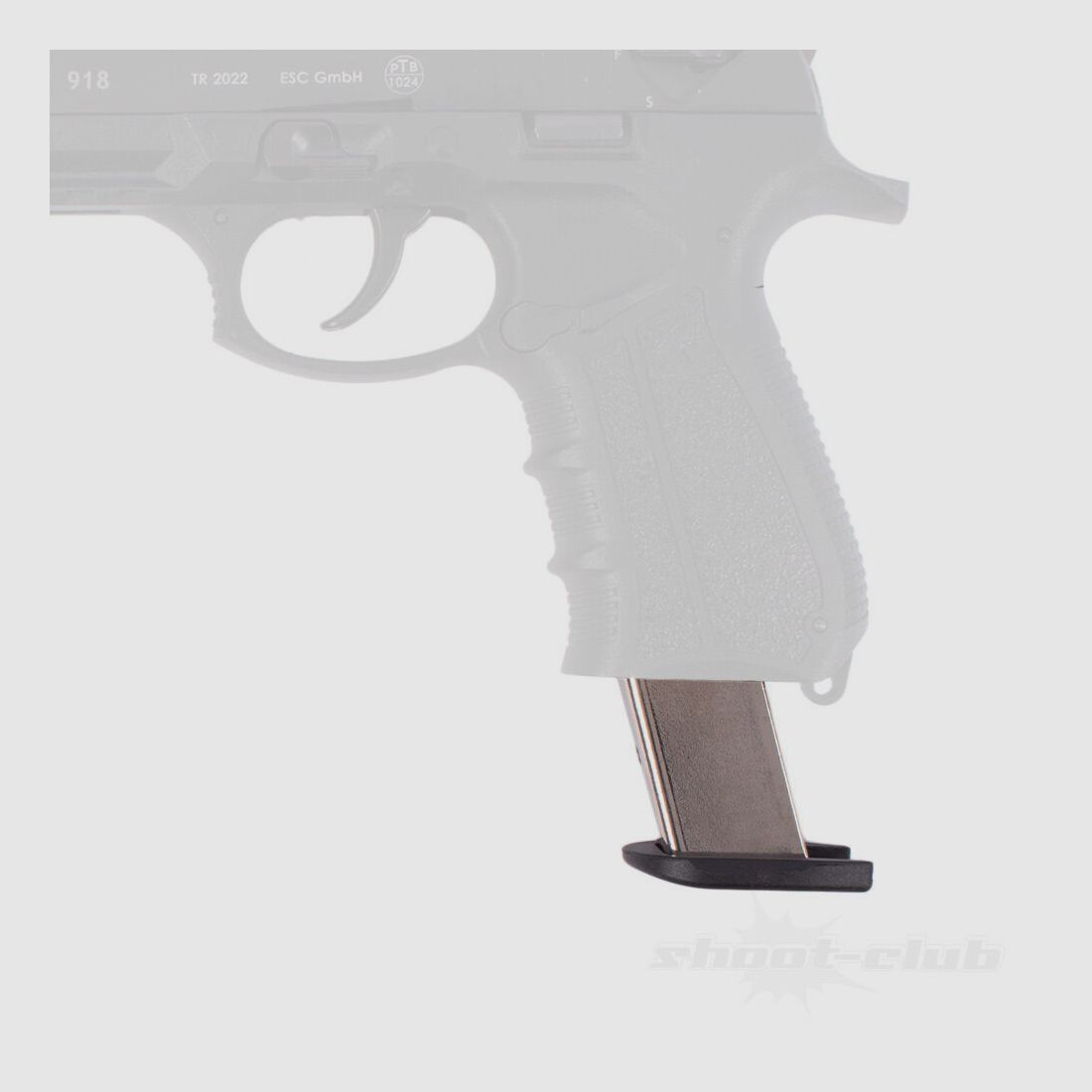 Zoraki 918 Magazin 18 Schuss Chrom 9mm P.A.K., Bild 4 von 5