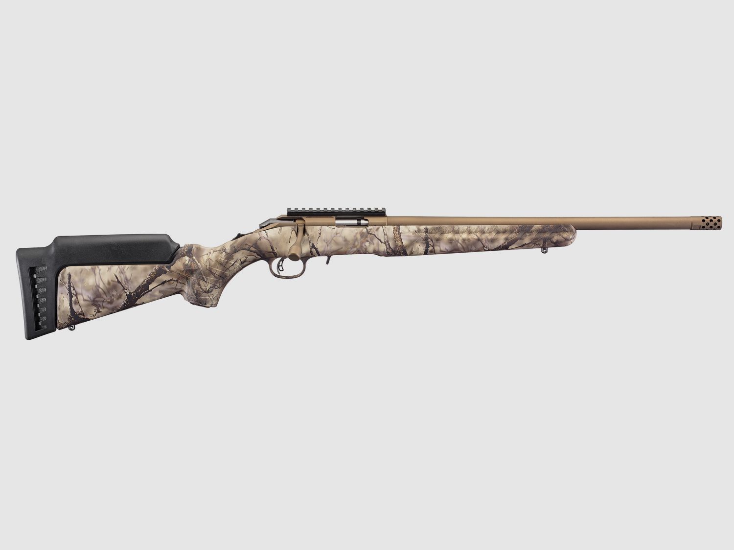 RUGER AMERICAN® RIMFIRE .22 WMR 18"/46CM CAMO 1/2"-28