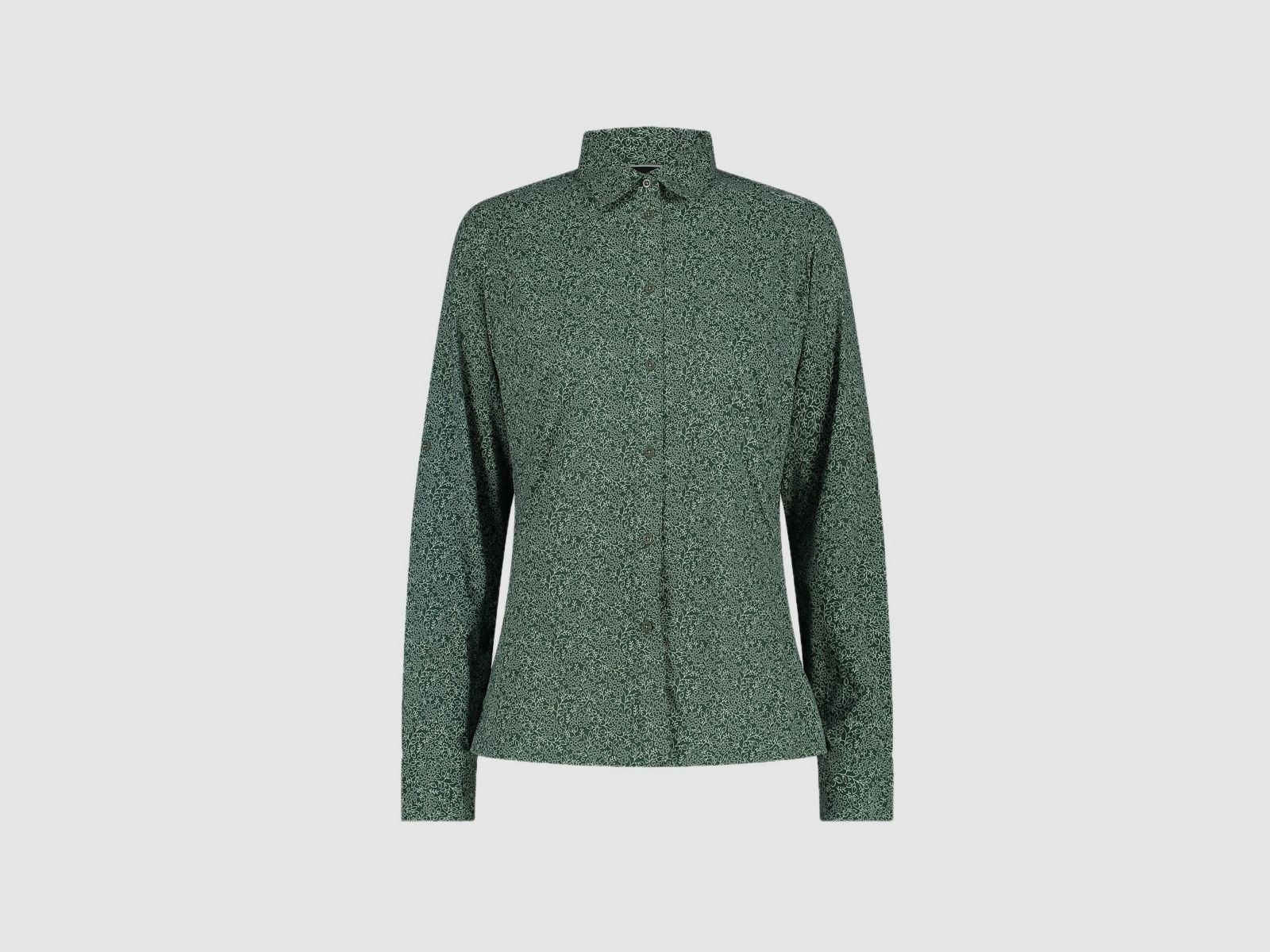 CMP T-shirt à manches longues pour femmes avec motif floral vert