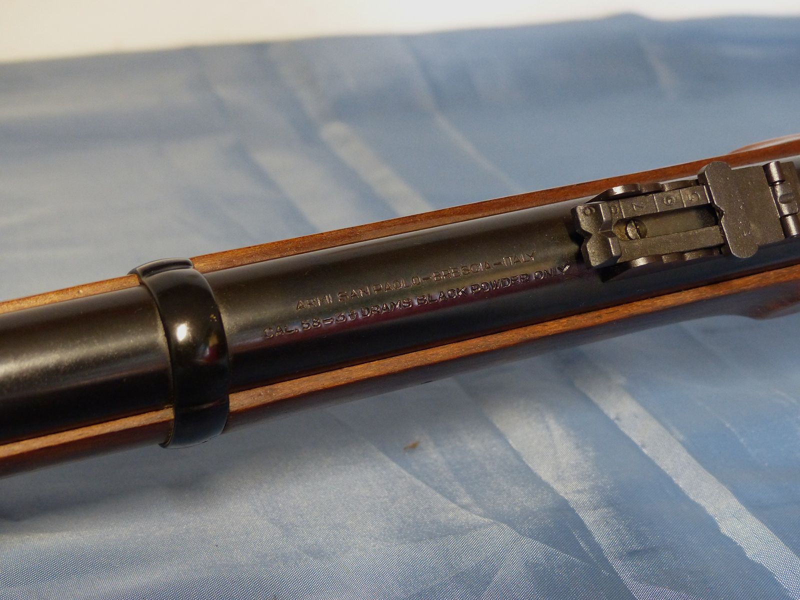 Vorderlader Perkussion Enfield Gewehr 1853 3 Band Büchse Armi San Paolo Brescia Italien Cal. .58 vintage