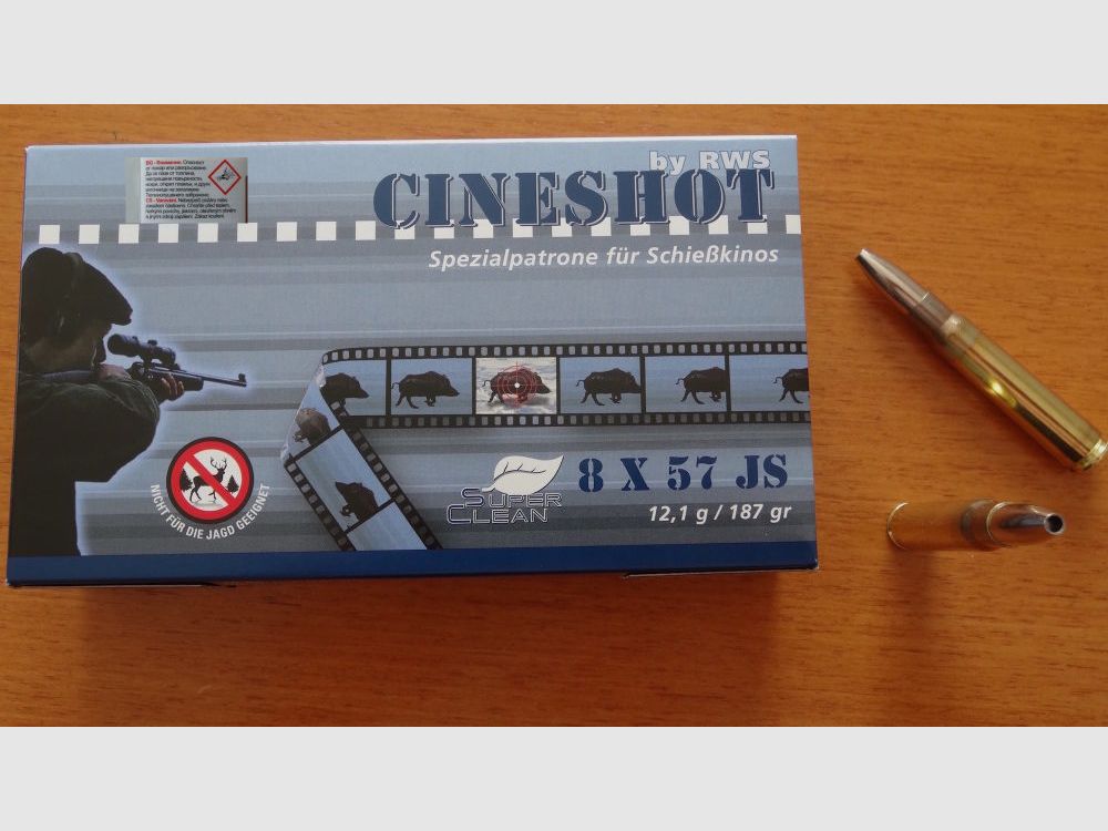 RWS- Cartuchos: 8x57 JS, RWS Cineshot