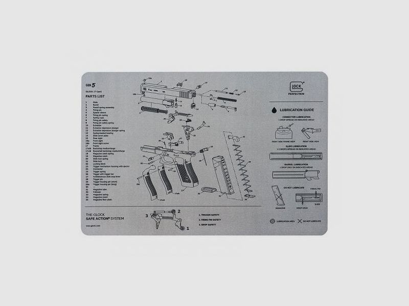 GLOCK Auflagenmatte, Zerlegematte