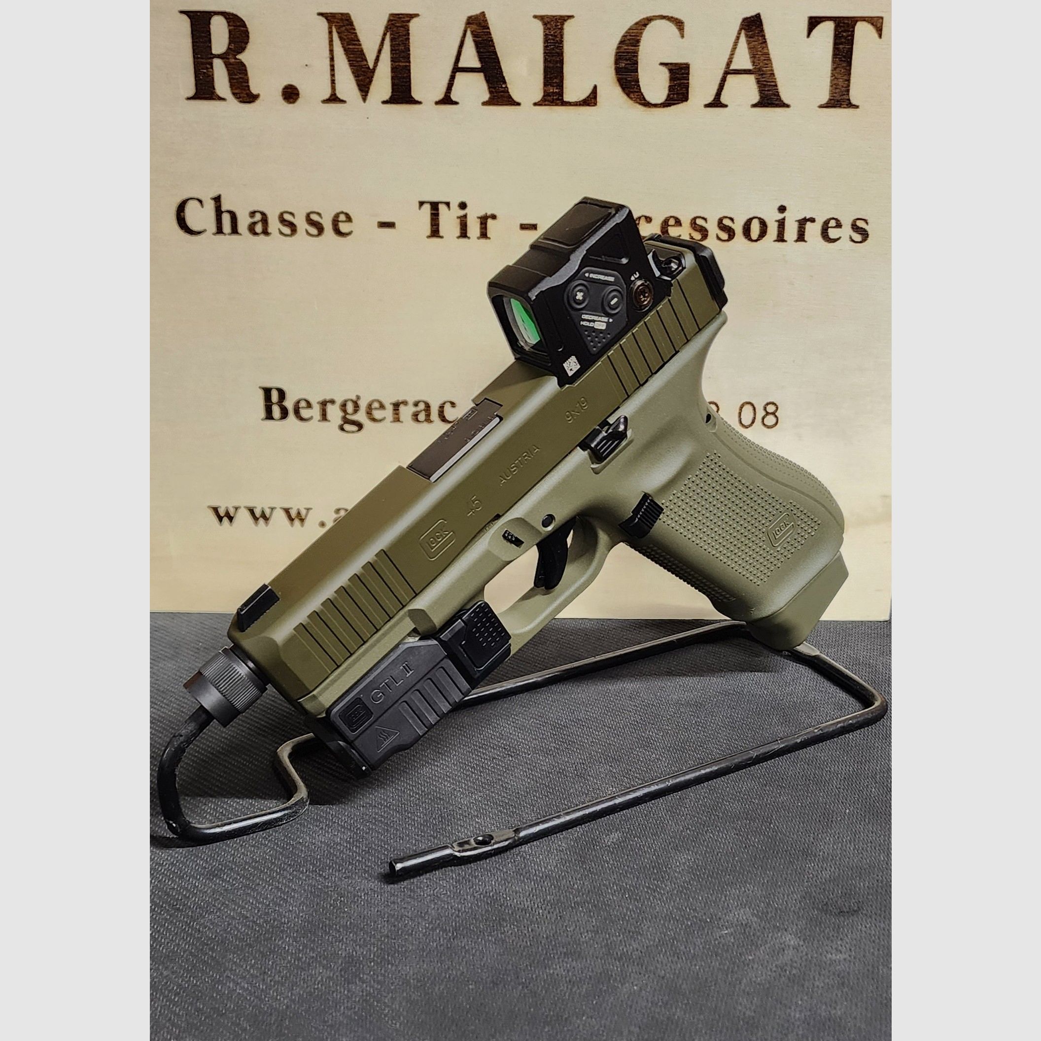 GLOCK 45 Gen5 FS MOS Gewinde A-CUT Aimpoint COA GTL II Combo « Edition Hunter ODG » Kal. 9×19 (gebraucht), Bild 9 von 9