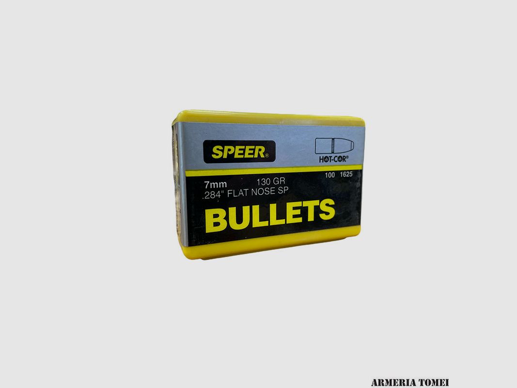 SPEER – HOT-COR 7mm (.284″) FLAT NOSE SP 130GR (100 PCS) -1625, image 1 of 2
