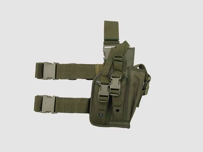 Universal drop leg large pistol holster - Olive [8FIELDS]