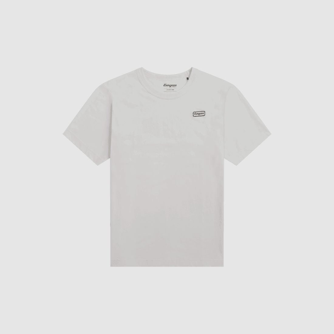 Bergans Logo T-shirt in Cotone Uomo Arctic White L