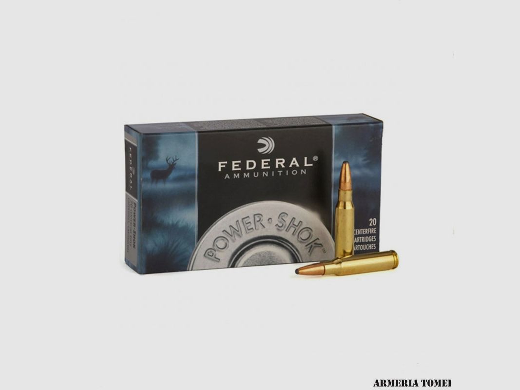 FEDERAL – POWER SHOK JACKETED SOFT POINT CAL. 30-06 SPRG 150 GR SOFT POINT – BOX 20 PCS.