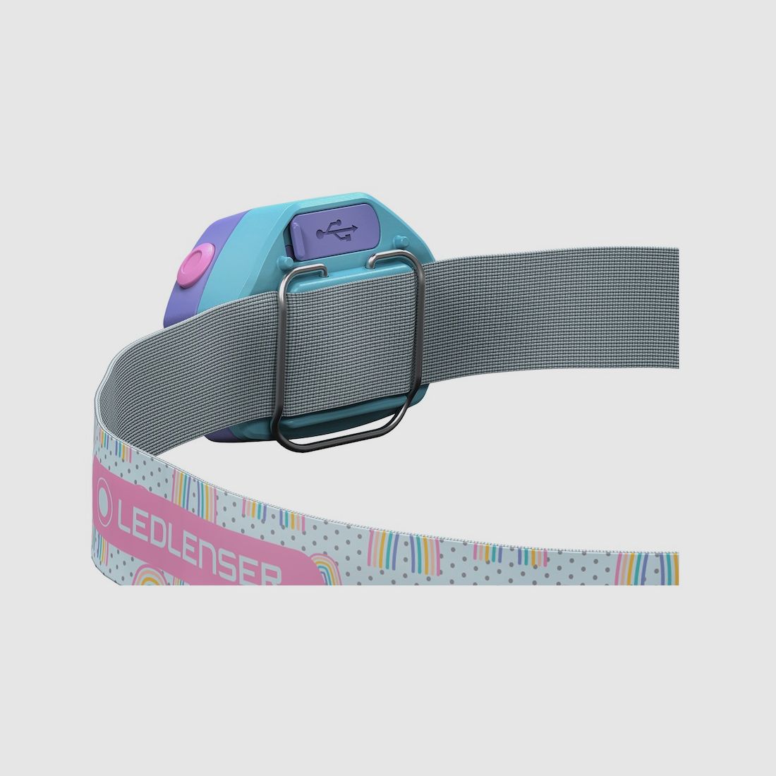 Ledlenser 502536 Lampada frontale per bambini KIDLED4R viola 40 Lumen