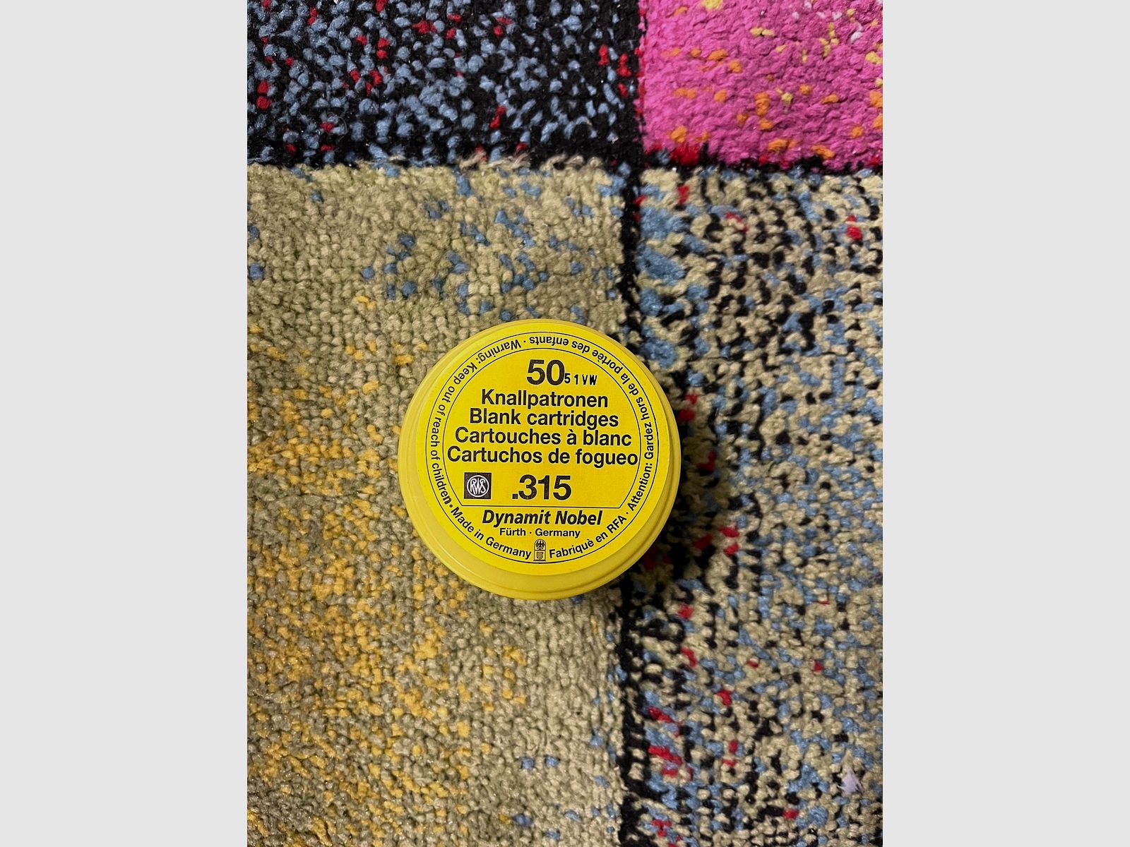 RWS .315 K Platzpatronen