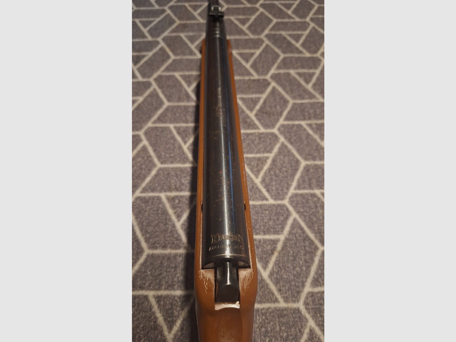Haenel 304 Scornater stock reddish brown grained! TOP CONDITION!