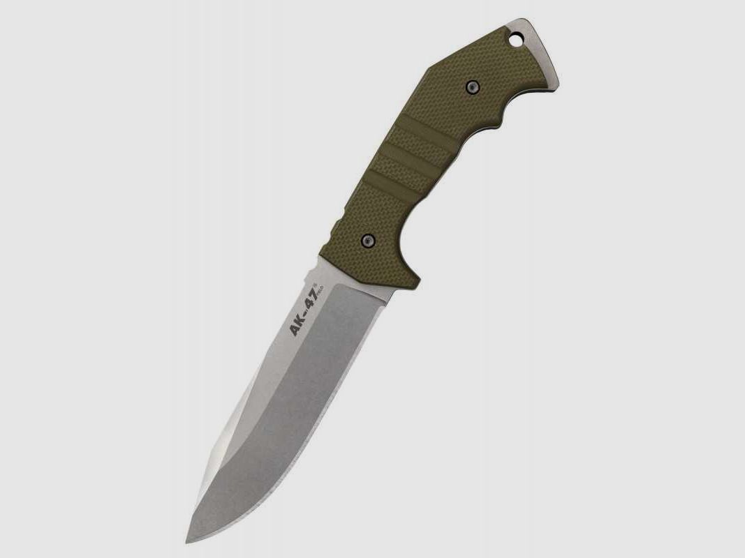 Cold Steel AK-47 Feldmesser, Stonewash, G-10 olivgrün