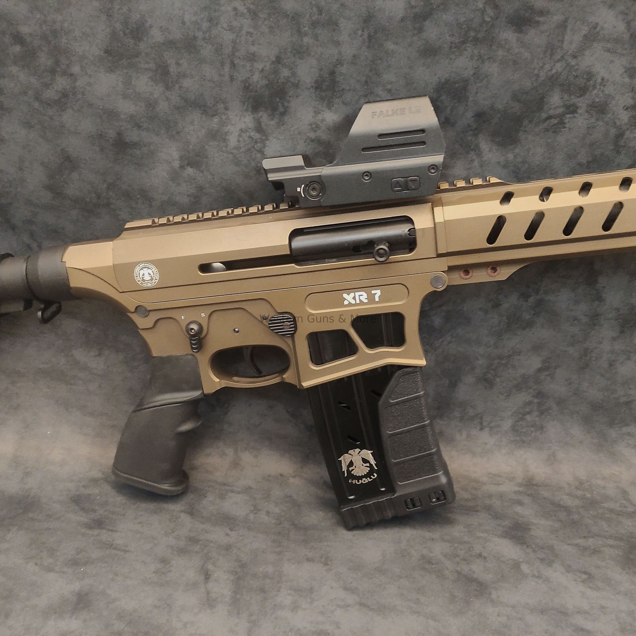 Huglu SLF HUGLU XR-7, Kal.12/76 w Brązie + DOT Falke LE