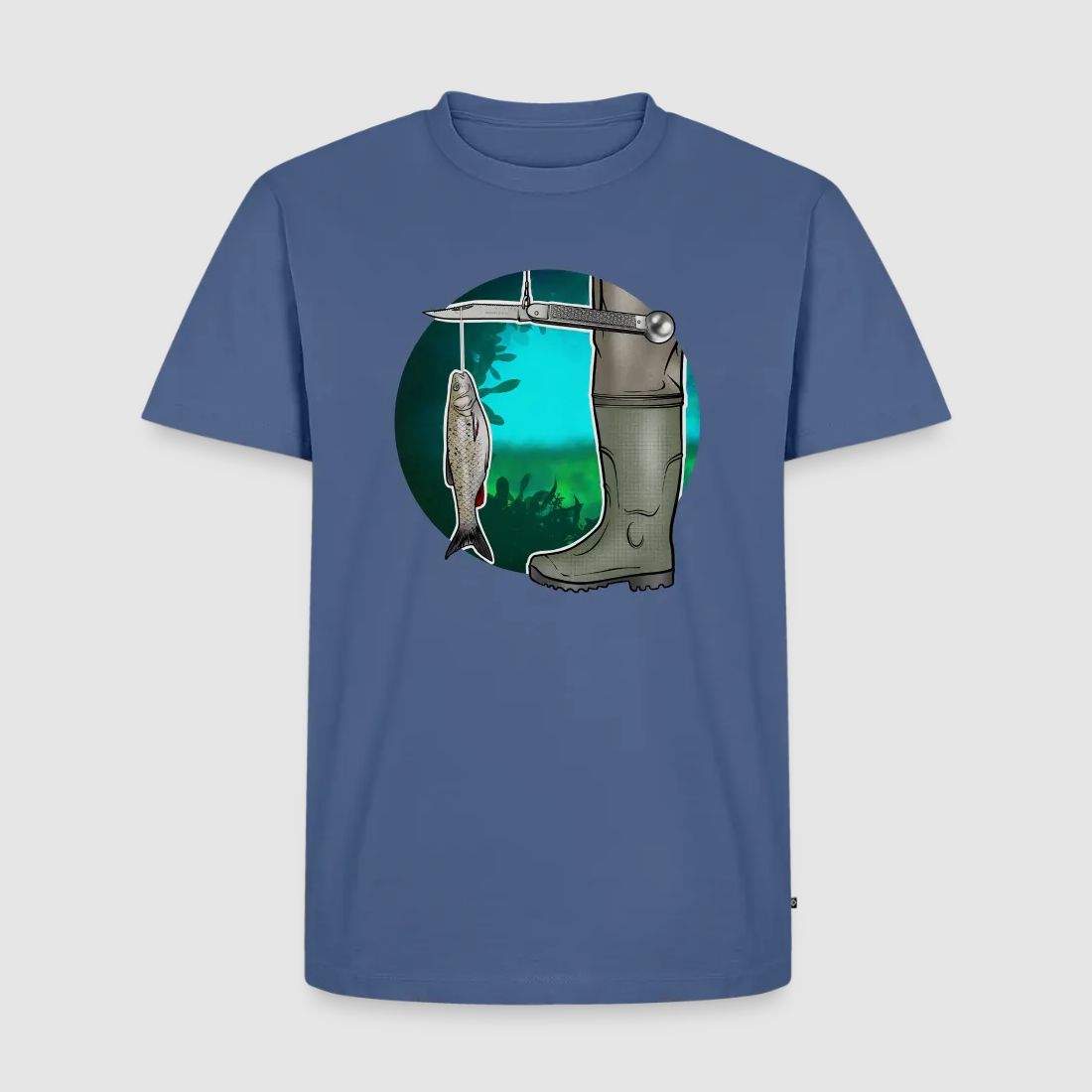 PUMA Heren Premium T-Shirt "Waagemesser – Petri Heil"