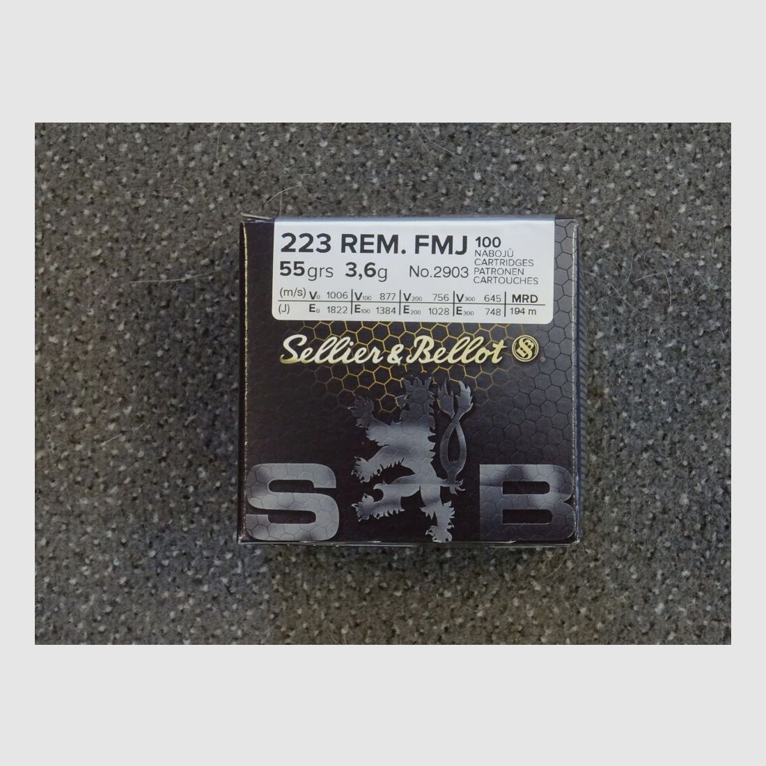 S&B SELLIER & BELLOT .223 Rem Vollmantel 55 grs.
