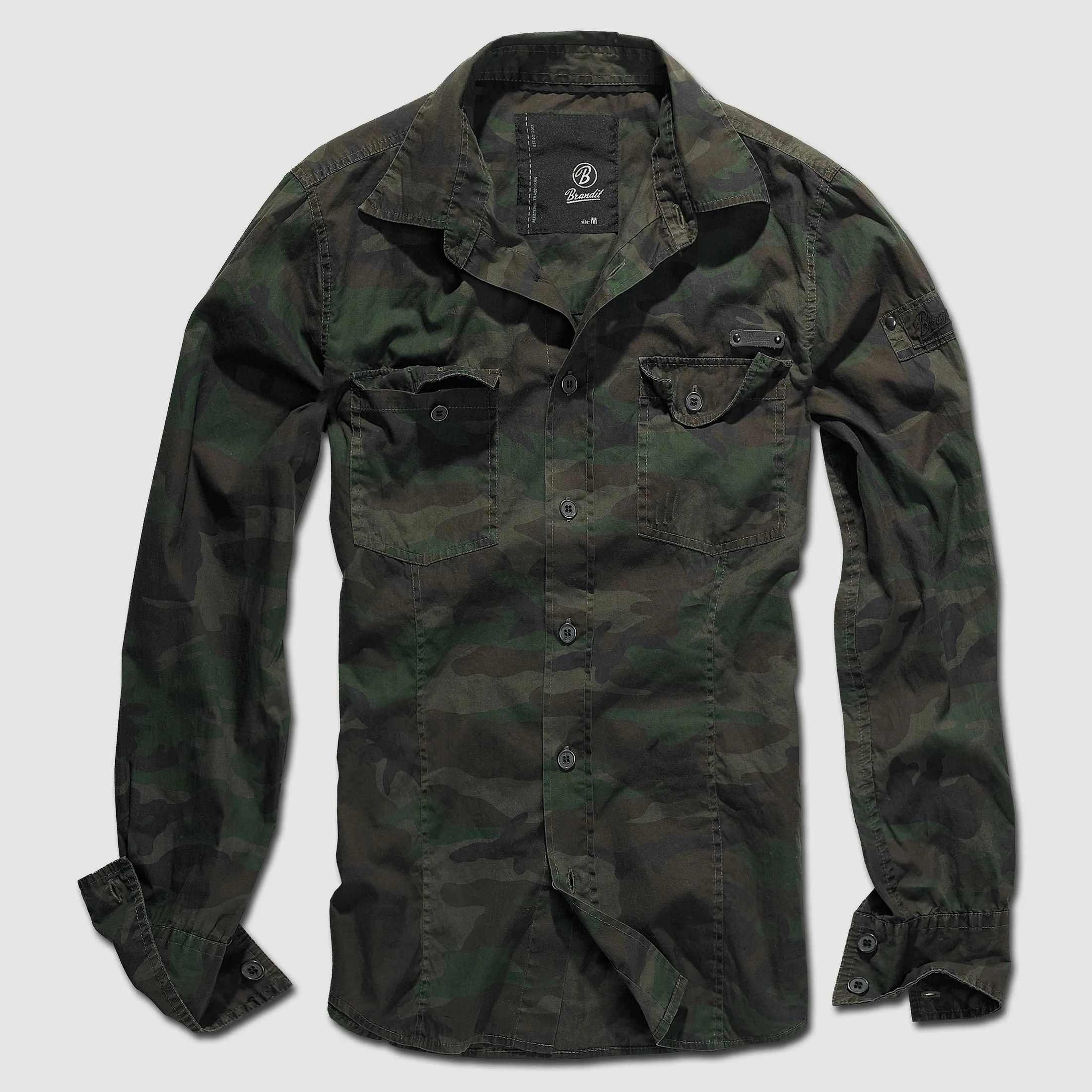 Brandit Brandit Shirt SlimFit woodland