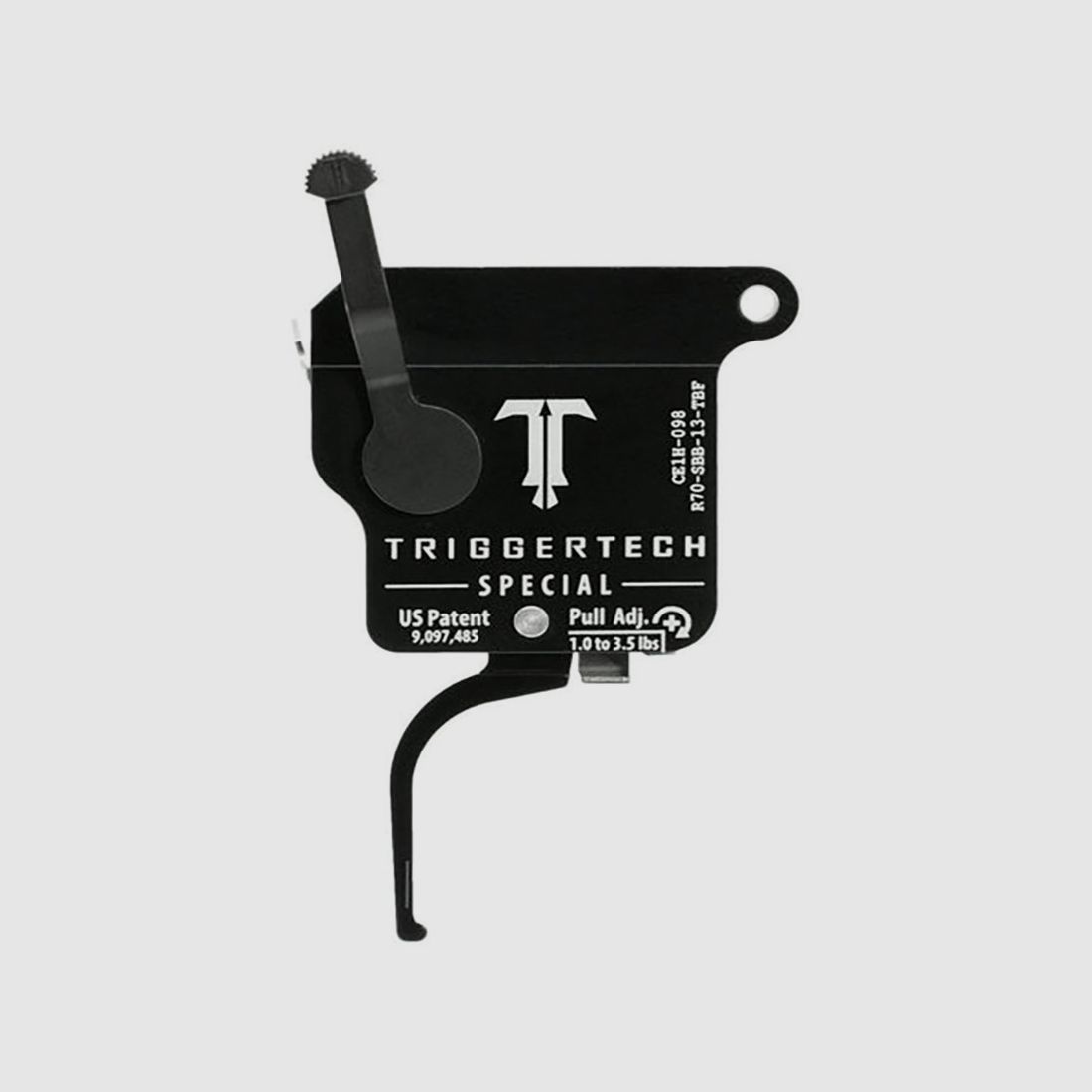 TRIGGERTECH Rem700 Special – Rechts – Verschlussfreigabe – Gerade Flach (PVD Schwarz), Bild 1 von 4